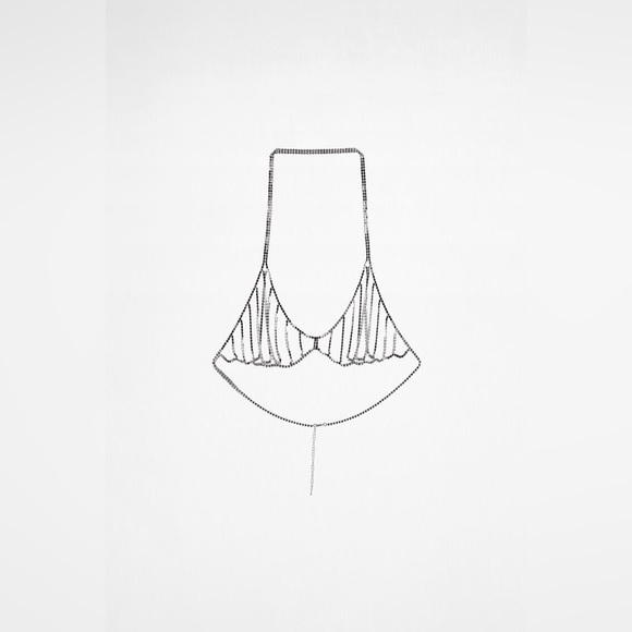 Zara 💎 Jewel Bra Size Medium - Picture 3 of 9